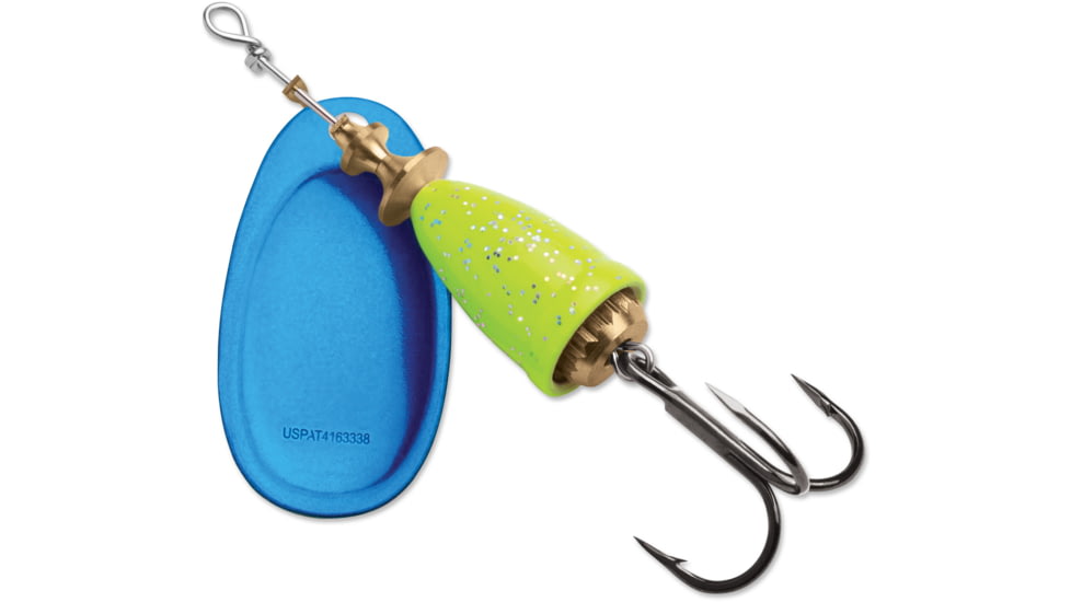 Blue Fox Classic Vibrax Spinner, 5/8oz, Chartreuse Blue Candyback, 60-60-274IC