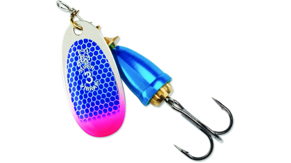Blue Fox Classic Vibrax Spinner, 7/16 oz, Blue Scale/Chartreuse Tip UV, 60-50-316ICIC