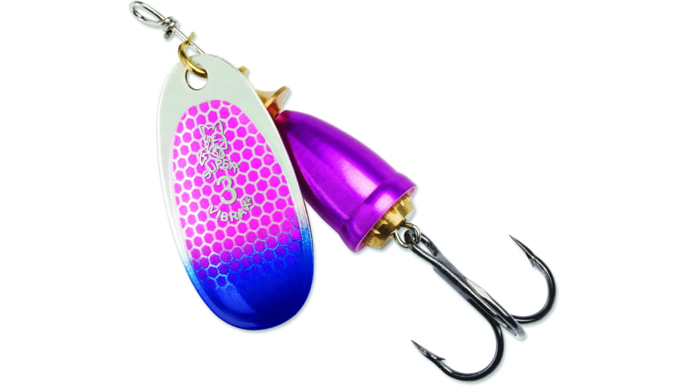 Blue Fox Classic Vibrax Spinner, 7/16 oz, Cerise Scale/Blue Tip UV, 60-50-319ICIC