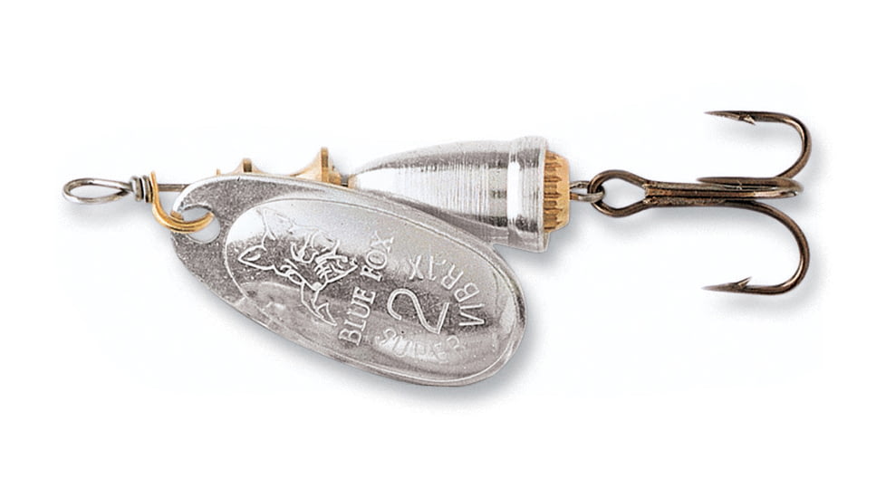 Blue Fox Classic Vibrax Spinner, 7/16 oz, Plated Silver/Silver, 60-50-100IC