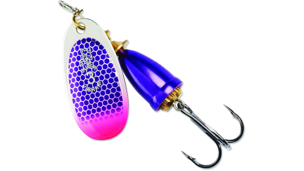 Blue Fox Classic Vibrax Spinner, 7/16 oz, Purople Scale/Pink Tip UV, 60-50-317ICIC