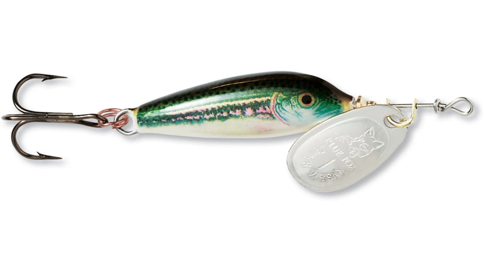 Blue Fox Vibrax Minnow Spinner, 1/4 oz, Minnow/Silver, 68-50-608IC