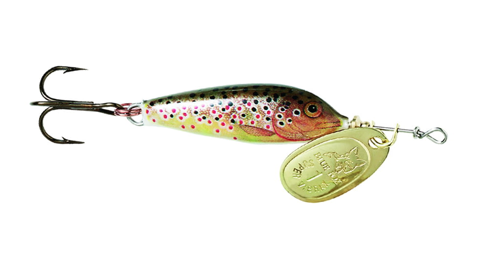 Blue Fox Vibrax Minnow Spinner, 1/8 oz, Brown Trout/Gold, 68-20-605IC