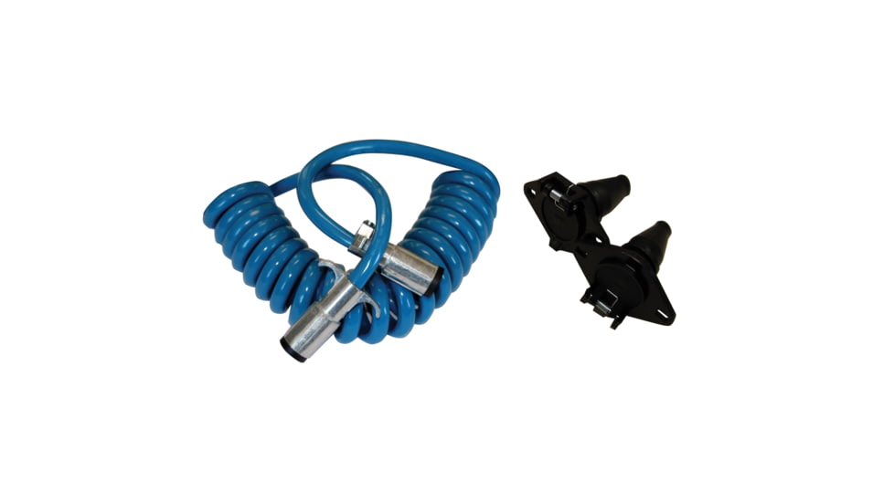 Blue Ox 4-Wire Coiled Electrical Cable Extension, BX8861