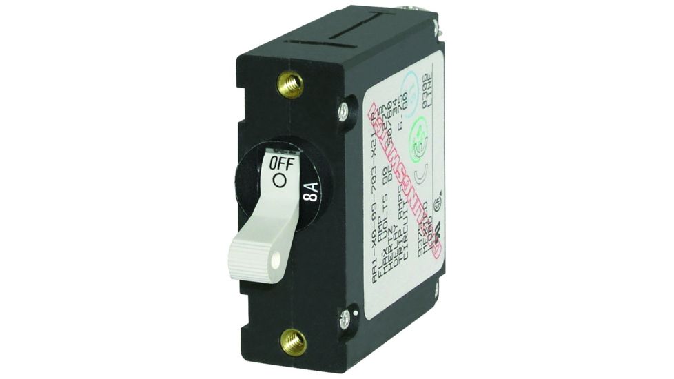 Blue Sea Systems 7299 AC / DC Single Pole Magnetic World Circuit Breaker - 8 Amp 20615