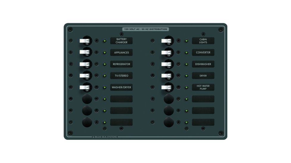 Blue Sea Systems AC 2 Sources + 9 Positions 8462 20841