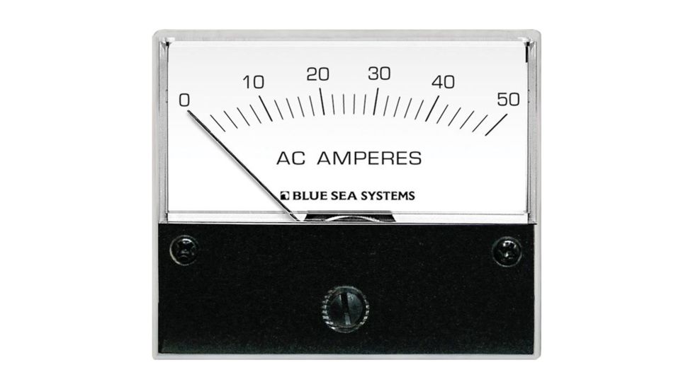 Blue Sea Systems AC Analog Ammeter 0-50 Amperes AC 9630 20961