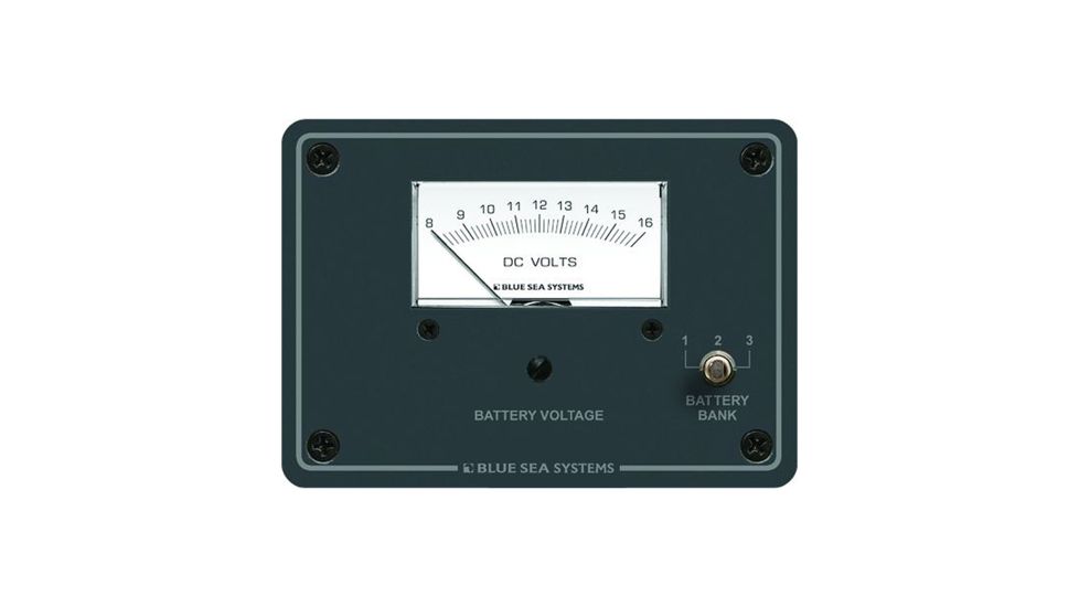 Blue Sea Systems DC Analog Voltmeter w/Panel 8015 13981