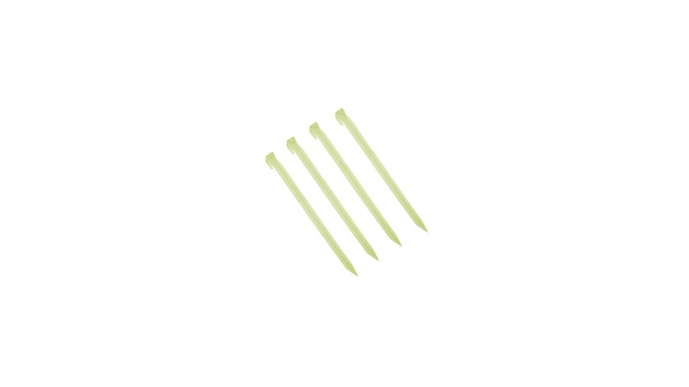 Blue Sky Gear Tent Pegs Plastic- 12in., 4-Pack, GLO 32-02103-15