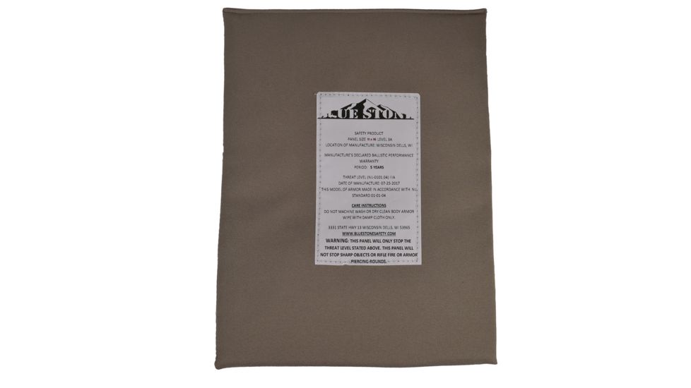 Blue Stone Safety Armor Protection Panel 9in x 12in, Black APP13-002