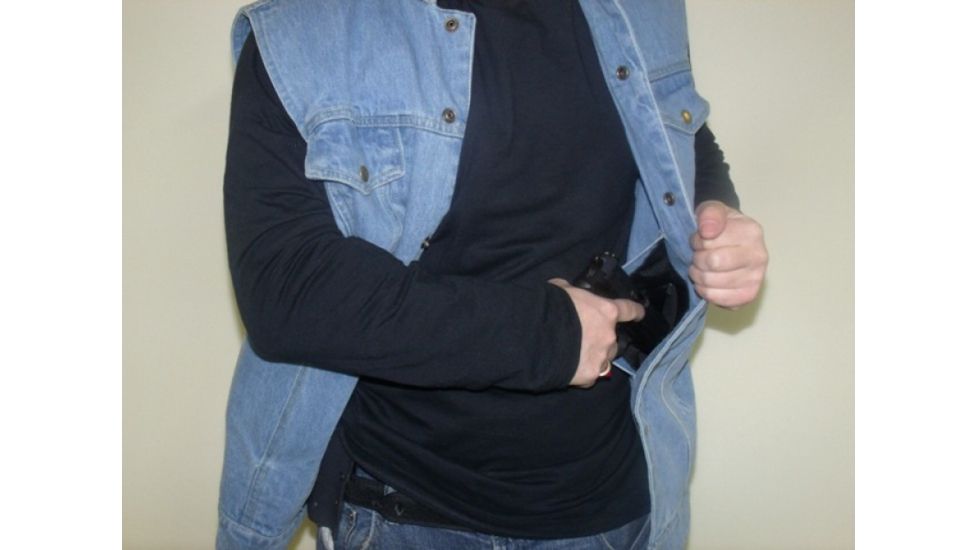 Blue Stone Safety Denim Concealment Vest, Denim, 4Xl C575-007