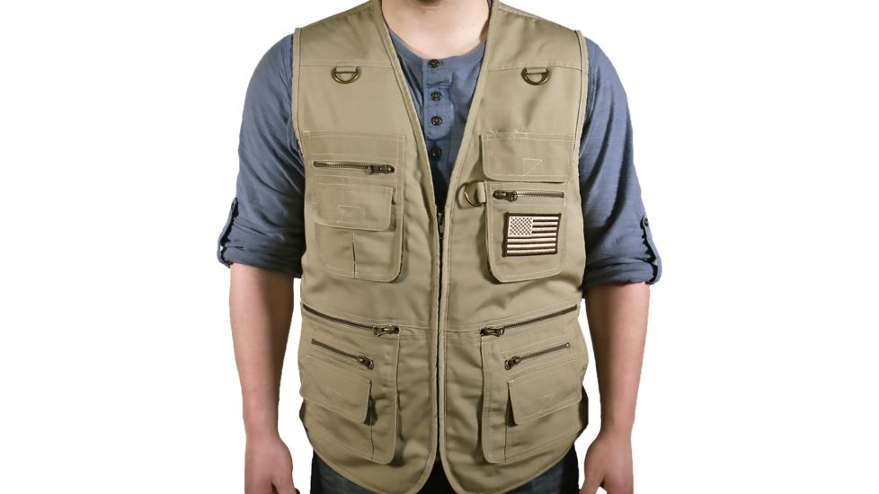 Blue Stone Safety Khaki Concealment Vest, Tan, Medium C567-002