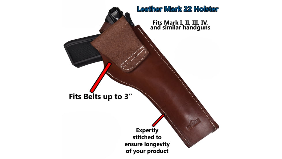 Blue Stone Safety Leather MK-22 Holster No Mag, Mahagony MK22-MH-LEA-LH-NM