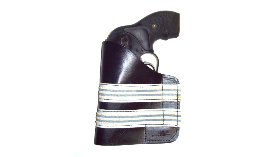 Blue Stone Safety, Leather Pocket Holster, Black w/White, P301-000-0