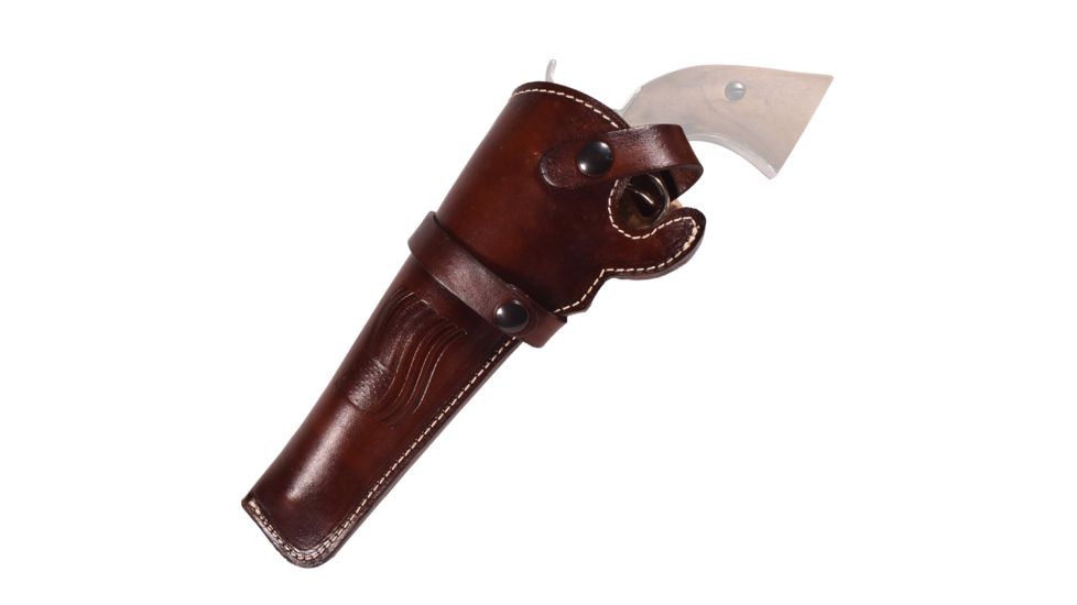 Blue Stone Safety Wild Bill Holster 6in Barrel /Left Hand, Mahogany, Revolvers