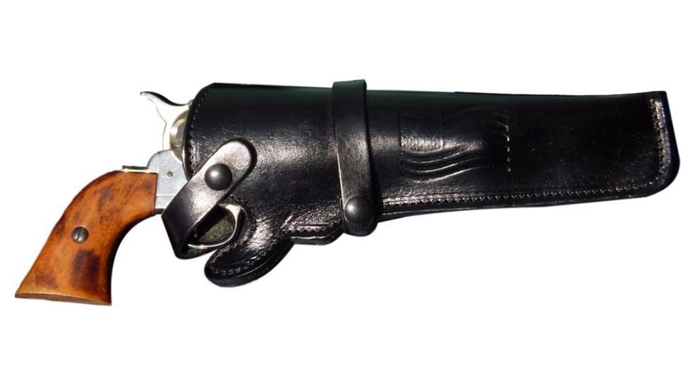 Blue Stone Safety Wild Bill Holster, Black, 4in-6in Barrel, WB-BK-RH