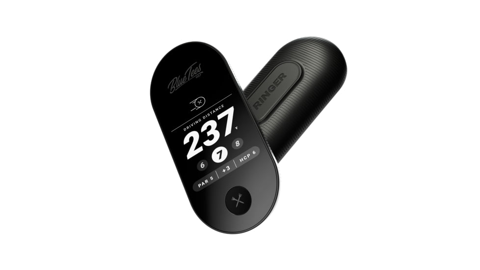 Blue Tees Golf Ringer GPS Handheld, Black, HH-GPS-TR-BK