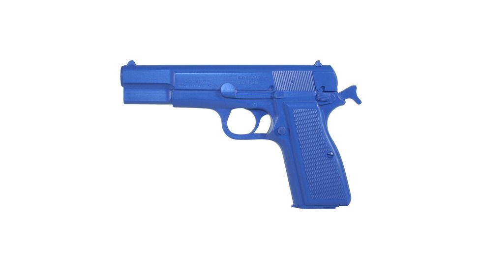 BLUE TRAINING GUNS - BROWNING HI POWER COCKED &amp; LOCKED