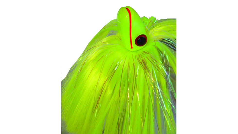 Blue Water Candy Grinning Gus Parachute Lure, Chartreuse Skirt/Chartreuse Head, 3oz, 60014
