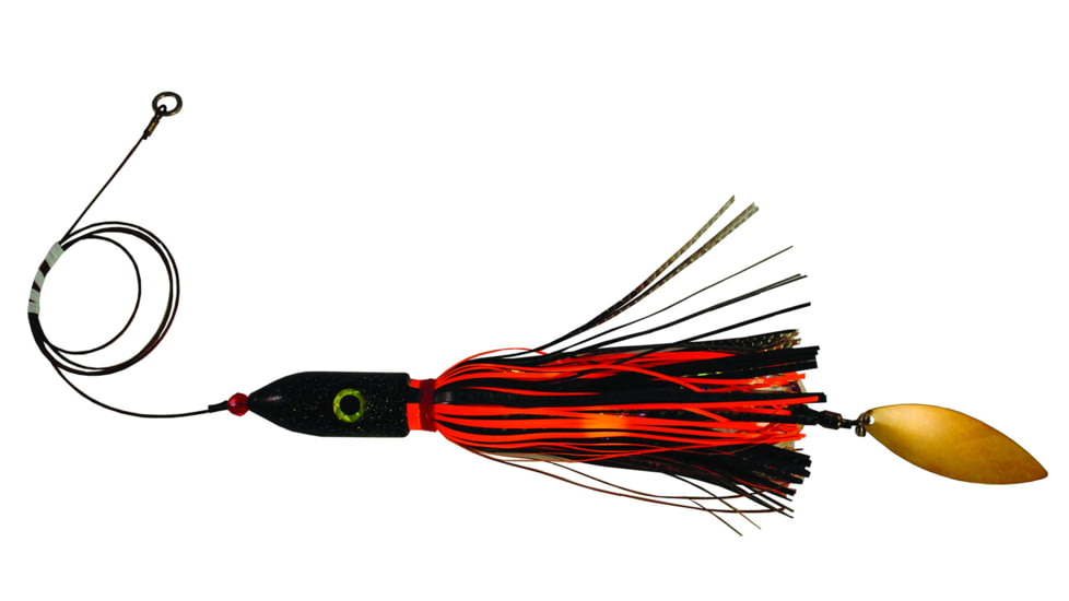 Blue Water Candy Jag-A-Hoo Fishing Rig, 8oz, Orange/Black, 51806