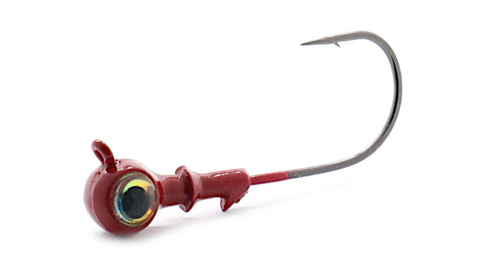 Blue Water Candy Jumbo-Eye Jig Head, 1/8 oz, Red, 23885
