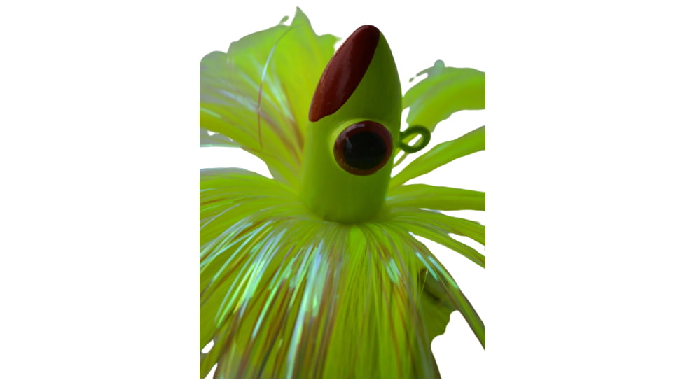 Blue Water Candy Spire Parachute Lure, Chartreuse Skirt/Chartreuse Head, 6oz, 60034