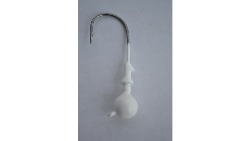 Blue Water Candy X-Eyed Ball Jig Head, 1/4 oz, White, 5/Pack, 24114