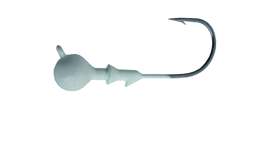 Blue Water Candy X-Eyed Ball Jig Head, 3/8 oz, White, 4/Pack, 24214