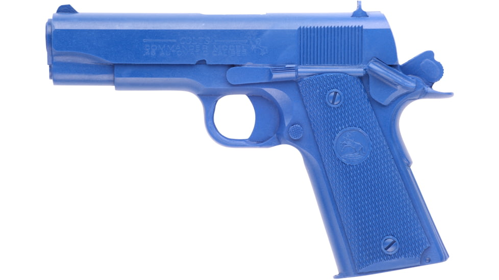 Blueguns Colt 1911 Commander Training Guns, Not Weighted, No Light/Laser Attachment, Pistol, Cocked and Locked, Blue, FS1911CCL