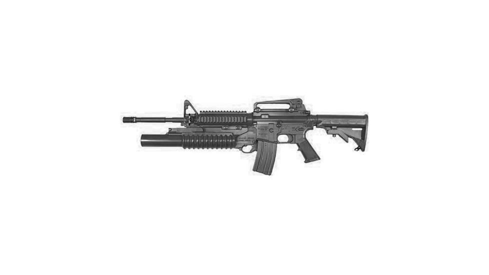 Blueguns Colt M4 Training Guns, Not Weighted, No Light/Laser Attachment, Rifle, Black, Closed Stock, FSM4CSM203B