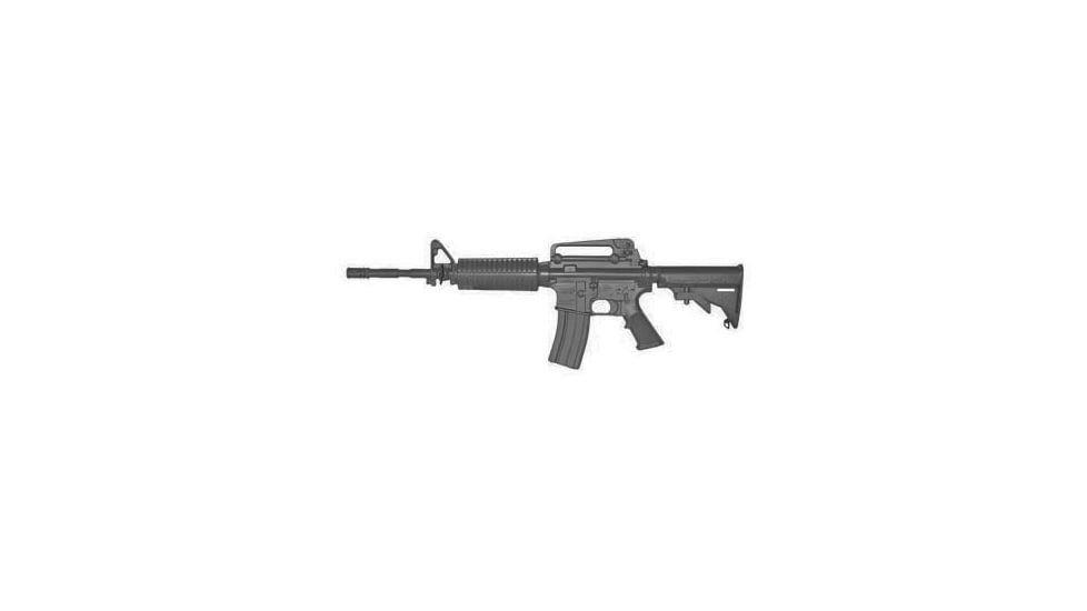 Blueguns Colt M4 Training Guns, Not Weighted, No Light/Laser Attachment, Rifle, Black, Closed Stock, 14 Barrel, FSM4CS14B