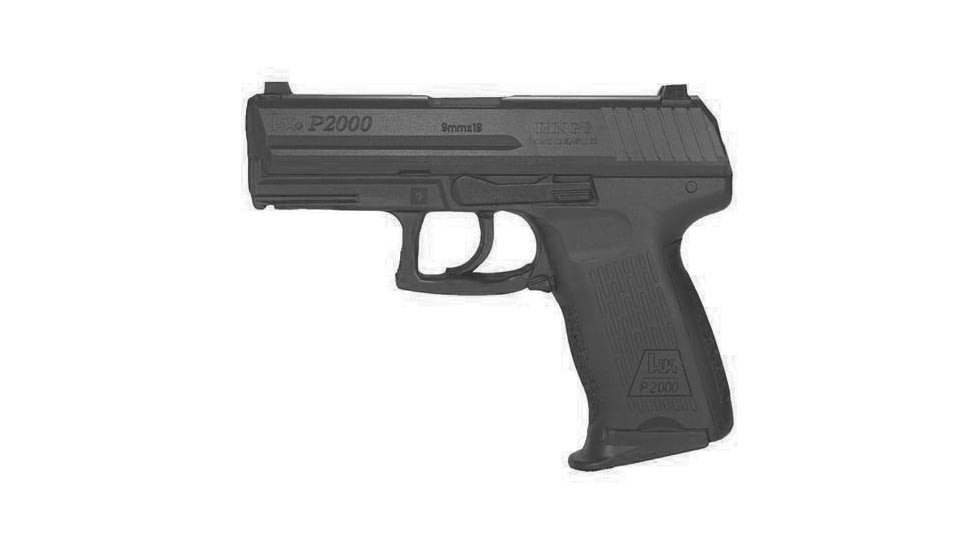 Blueguns Heckler &amp; Koch P2000 Training Guns, Not Weighted, No Light/Laser Attachment, Rifle, Black, FSP2000USB