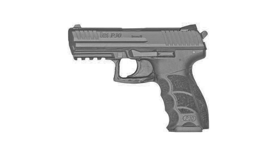 Blueguns Heckler &amp; Koch P30 Training Guns, Not Weighted, No Light/Laser Attachment, Handgun, Black, FSP30B