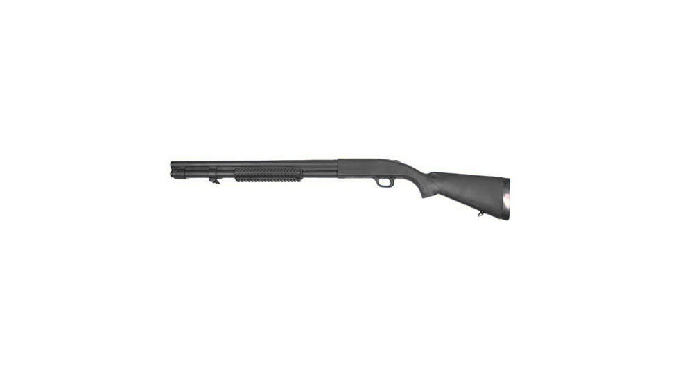 Blueguns Mossberg Model 590A1 Training Guns, Not Weighted, No Light/Laser Attachment, Shotgun, Black, w/20 Barrel, Fwd Rail, FS590A1RB