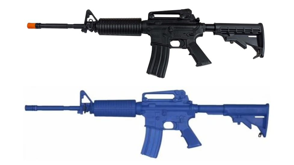 Blueguns Training Gun - M4 Standard-Carry Hand, Black, Blue