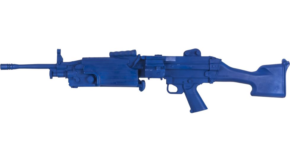 Blueguns Training Long Gun, FN M249 SAW PARA Closed Stock, Blue, FSM249