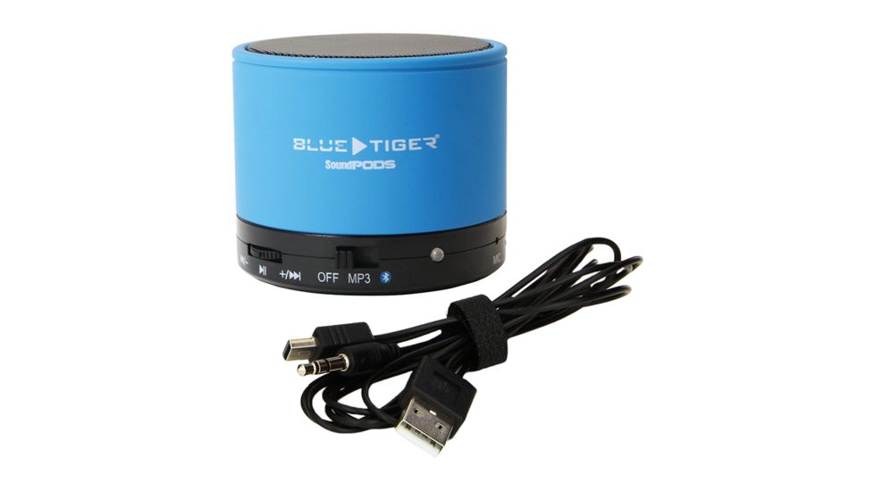 BLUETIGER Bluetooth Mini Speaker / Sound PODS, Blue 17080589