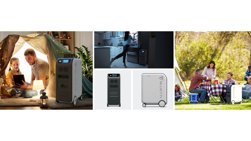BLUETTI EP500 Solar Power Station, 2,000W/3,000W 5,100Wh, White, EP500-US-WH-BL-00