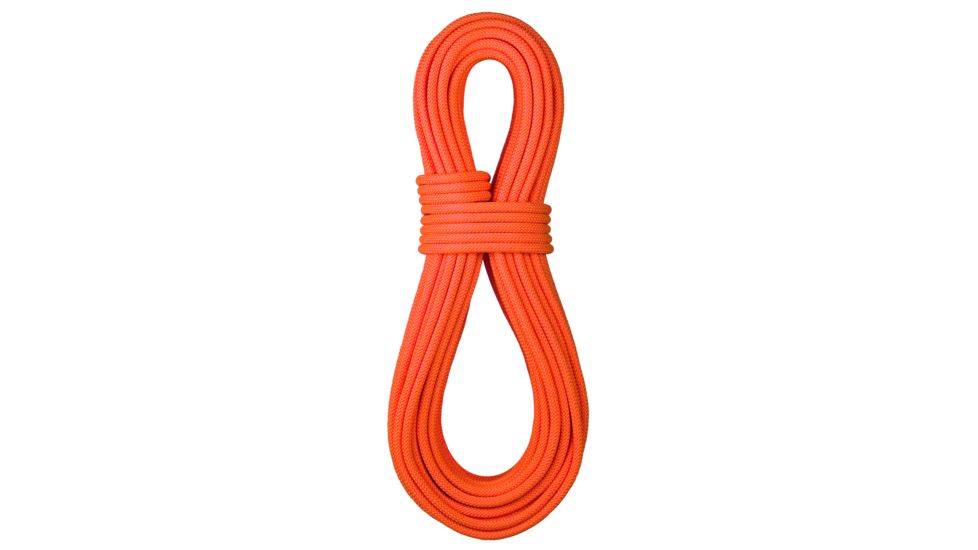 BlueWater Ropes 9.2mm Canyon Climbing Rope-Fluorescent Orange-Dry Cover-100 m