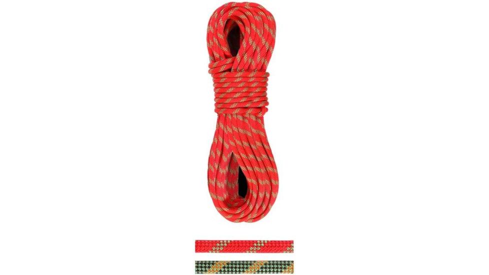 BlueWater Ropes 9.4 mm Dominator DD Bi-Color-Double Dry-60 m-Red