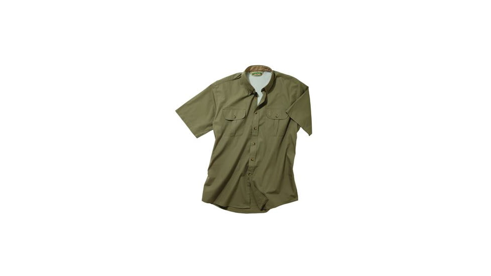 Bob Allen 140k Short Sleeve Vent Back Shirt No Shoulder Pad Sage 3xl 14084