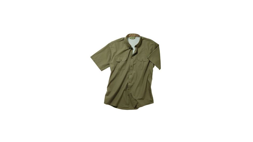 Bob Allen 140k Short Sleeve Vent Back Shirt No Shoulder Pad Sage Extra Large 14082