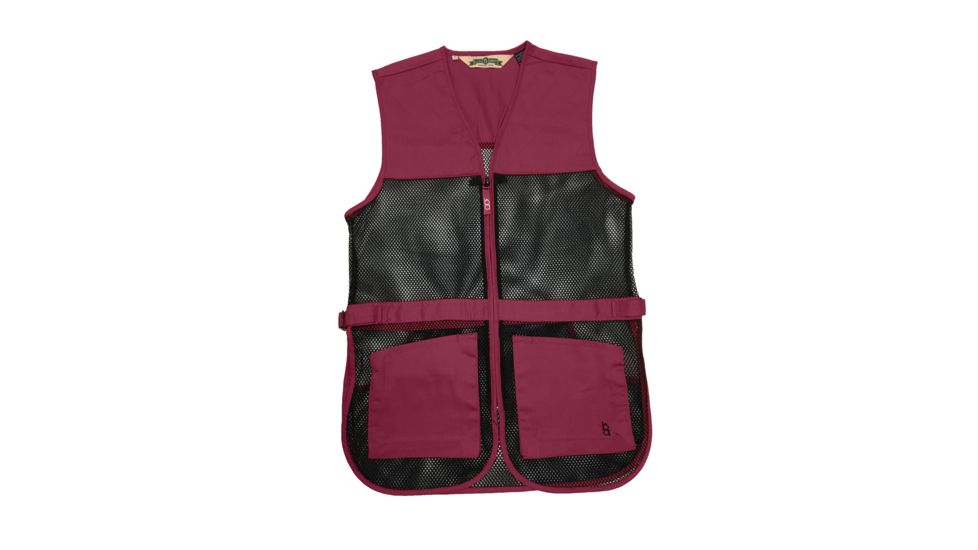 Bob Allen 245M Dual Pad Shooting Vest, S, Maroon, 21571