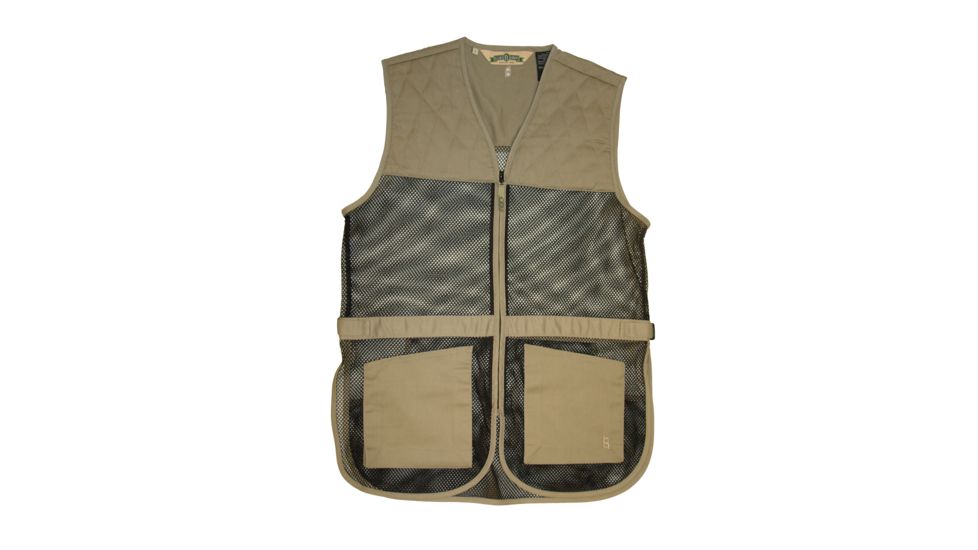 Bob Allen 245M Dual Pad Shooting Vest, XL, Khaki, 21442