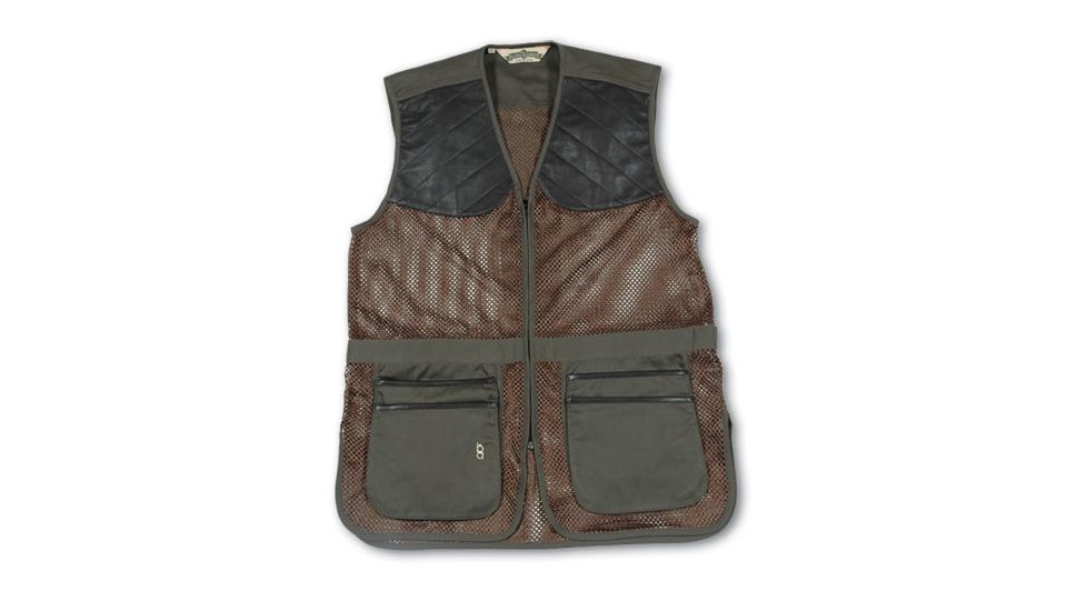 Bob Allen 290M Shooting Vest - Full Mesh Dual Leather Pads  290M-29505