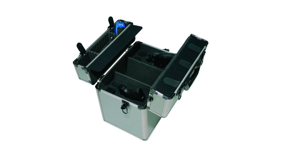 Bob Allen 31101 Aluminum Two Pistol Range Bx, Grey, 13.25in. x 9.5in. x 10in. 31101