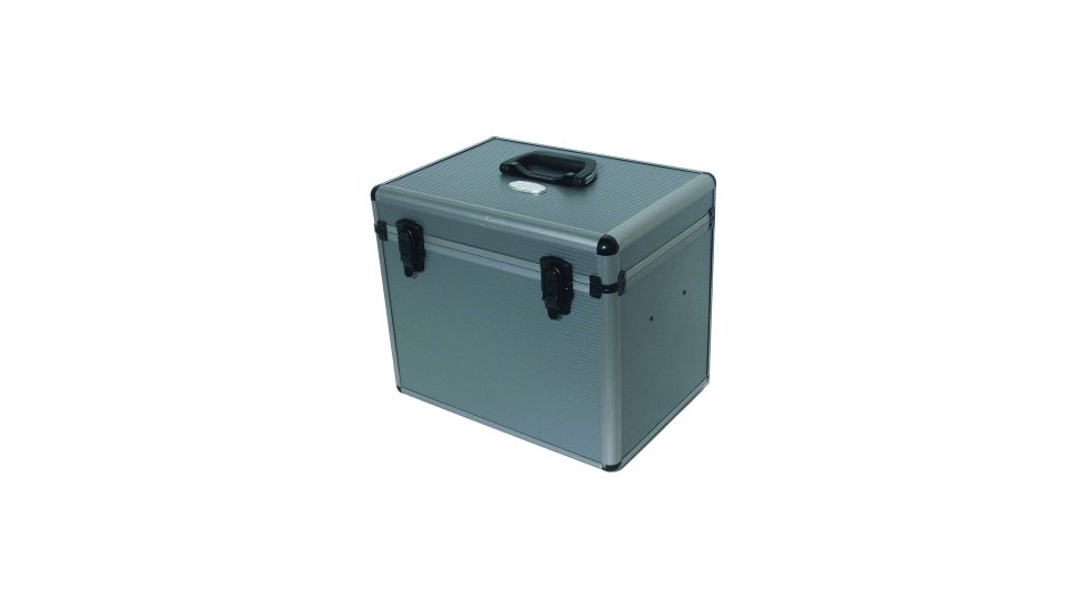 Bob Allen 31124 Trayed Range Box Aluminum, Grey, 14.5in. x 10.25in. x 7in. 31124