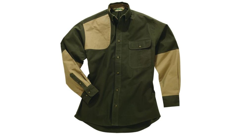 Bob Allen High Prairie Long Sleeve Hunting Shirt, Green/Tan, Extra Large HU127-0HU127GTX