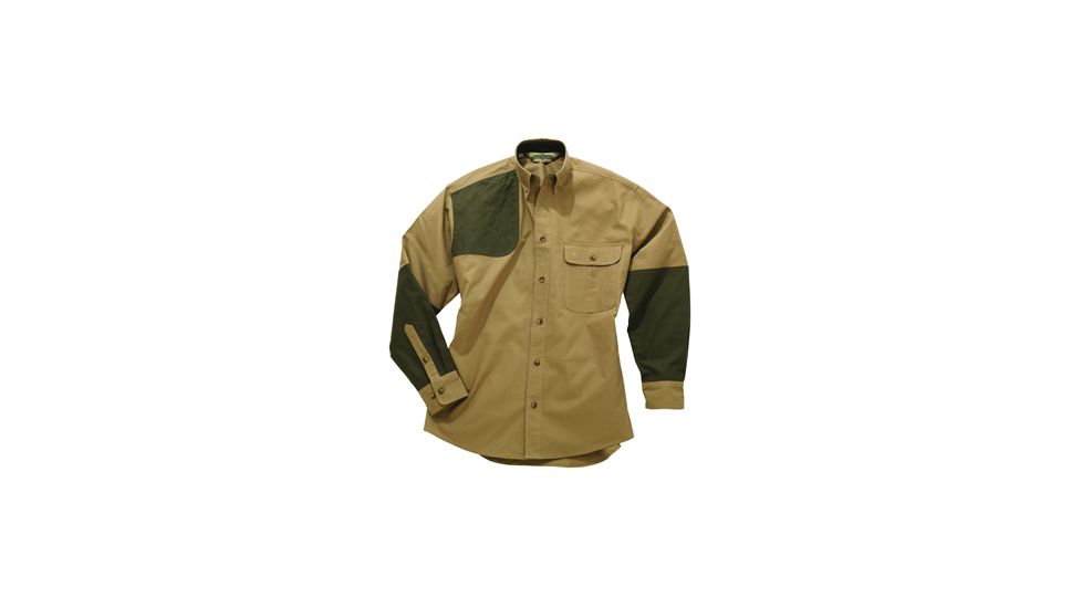 Bob Allen HU127 High Prairie Long Sleeve Hunting Shirt, Tan/Green, Extra Large - 0HU127HSX 