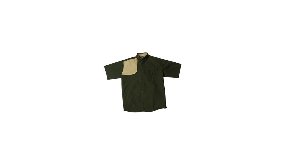 Bob Allen HU126 High Prairie Short Sleeve Hunting Shirt, Tan/Green, 4XL - 14329